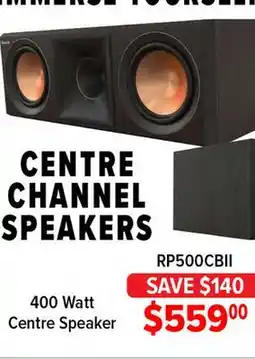 2001 Audio Video RP500CBII Klipsch CENTRE CHANNEL SPEAKERS offer