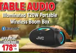 2001 Audio Video SPPA15BT Illuminated 120W Portable Wireless Boom Box offer