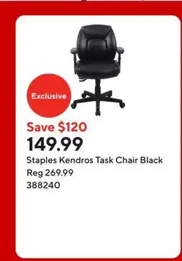 Staples Staples Kendros Task Chair Black offer