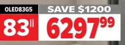 2001 Audio Video OLED83G5 LG 83 OLED evo AI 65 4K Smart TV 2025 offer