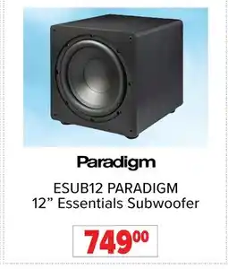 2001 Audio Video ESUB12 PARADIGM 12 Essentials Subwoofer offer