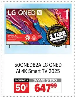 2001 Audio Video 50QNED82A LG 50 QNED AI 4K Smart TV 2025 offer