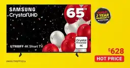 Visions Electronics SAMSUNG 65 Crystal UHD U7900FF 4K Smart TV offer