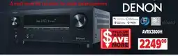 2001 Audio Video AVRX3800H DENON 9.4 Ch 125W 8K AV Receiver With Dolby Atmos DTS:X & Built-in HEOS offer