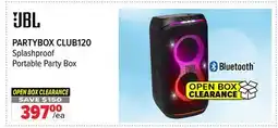 2001 Audio Video PARTYBOX CLUB120 JBL Splashproof Portable Party Box offer