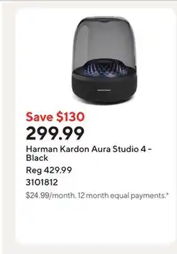 Staples Harman Kardon Aura Studio 4 - Black offer