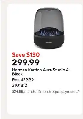 Staples Harman Kardon Aura Studio 4 - Black offer