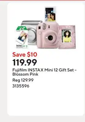 Staples Fujifilm INSTAX Mini 12 Gift Set - Blossom Pink offer