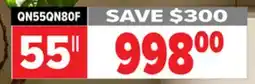 2001 Audio Video QN55QN80F SAMSUNG 55 NEO QLED 4K VISION AI SMART TV offer