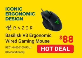 Visions Electronics Razer Basilisk V3 Ergonomic Wired Gaming Mouse offer