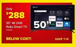Visions Electronics 50 4K UHD Roku Smart TV offer