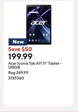 Staples Acer Iconia Tab A11 11 Tablet - 128GB offer