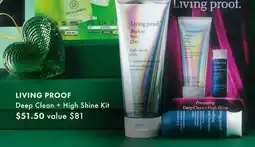 Sephora LIVING PROOF Deep Clean + High Shine Kit offer