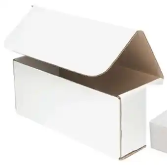 Staples ICONEX Corrugated Box - 10 x 4 x 4 - White - 5 Pack offer