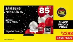 Visions Electronics SAMSUNG Neo QLED QN80F 4K Smart TV offer