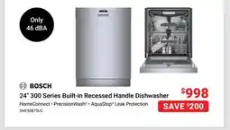 Visions Electronics 24 300 Series Built-in Recessed Handle Dishwasher offer