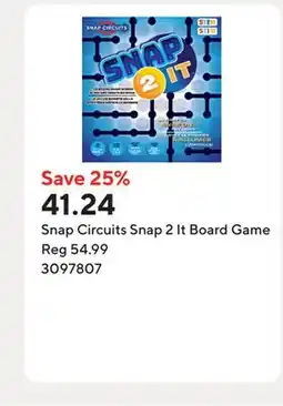 Staples Snap Circuits Snap 2 It Board Game offer