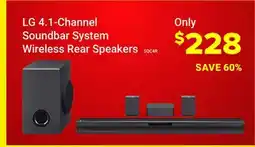 Visions Electronics LG 4.1-Channel Soundbar System Wireless Rear Speakers offer