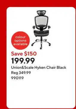 Staples Union&Scale Hyken Chair Black offer