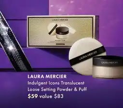 Sephora LAURA MERCIER Indulgent Icons Translucent Loose Setting Powder & Puff offer
