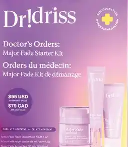 Sephora Dr. Driss Doctors Orders: Major Fade Starter Set offer