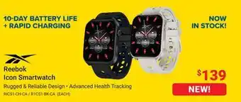 Visions Electronics Reebok Icon Smartwatch offer