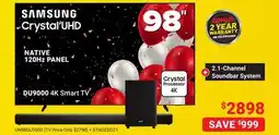 Visions Electronics Samsung 98 DU9000 4K Smart TV offer