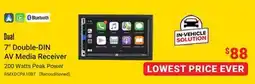Visions Electronics 7 Double-DIN AV Media Receiver 200 Watts Peak Power offer