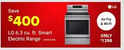 Visions Electronics LG 6.3 cu. ft. Smart Electric Range offer