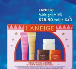 Sephora LANEIGE Midnight Minis offer