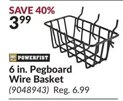 Princess Auto 6 in. Pegboard Wire Basket offer