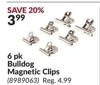 Princess Auto 6 pk Bulldog Magnetic Clips offer