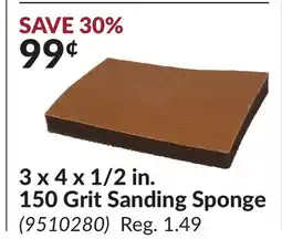 Princess Auto 3 x 4 x 1/2 in. 150 Grit Sanding Sponge offer