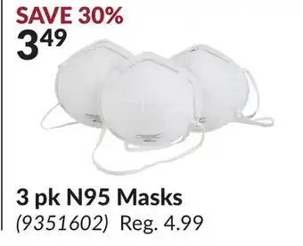 Princess Auto 3 pk N95 Masks offer