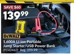 Princess Auto 1, 600A Li-ion Portable Jump Starter/USB Power Bank offer