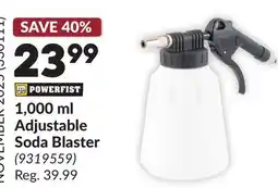 Princess Auto 1,000 ml Adjustable Soda Blaster offer