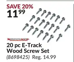 Princess Auto 20 pc E-Track Wood Screw Set offer