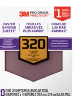 Princess Auto 320 Grit 20 pk 9 x 11 in. Sanding Sheets with No-Slip Grip offer