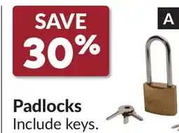 Princess Auto Padlocks 30 mm Long Shackle offer