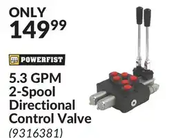 Princess Auto 5.3 GPM 2-Spool Directional Control Valve offer