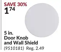 Princess Auto 5 in. Door Knob and Wall Shield offer