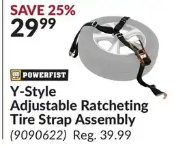 Princess Auto Y-Style Adjustable Ratcheting Tire Strap Assembly offer