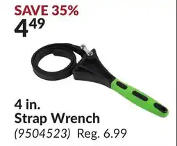 Princess Auto 4 in. Strap Wrench offer