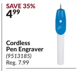 Princess Auto Cordless Pen Engraver offer