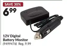 Princess Auto 12V Digital Battery Monitor offer