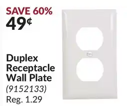 Princess Auto Duplex Receptacle Wall Plate offer