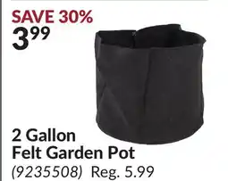 Princess Auto 2 Gallon Felt Garden Pot offer
