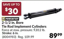 Princess Auto 2-1/2 in. Bore Tie Rod offer