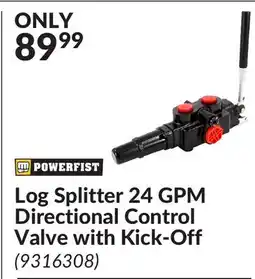 Princess Auto Log Splitter 24 GPM Directional Control Valve with Kick-Off offer