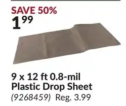 Princess Auto 9 x 12 ft 0.8-mil Plastic Drop Sheet offer